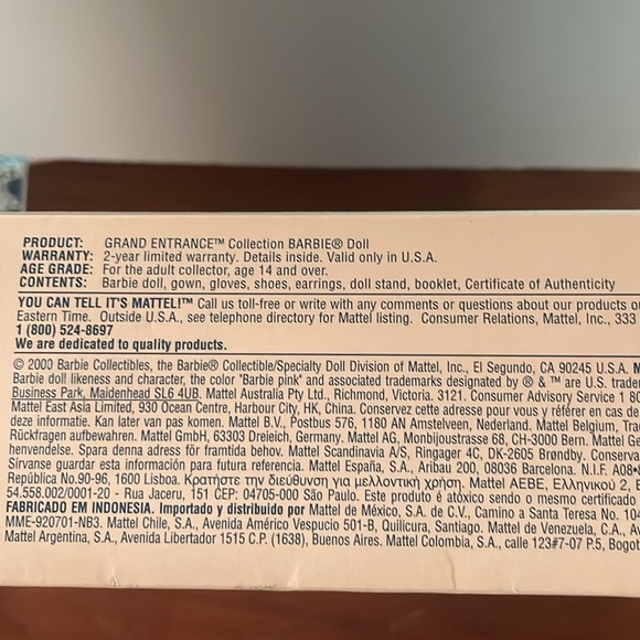 2000 Grand Entrance Barbie by Carter Bryant 1st in Series - Picture 7 of 12